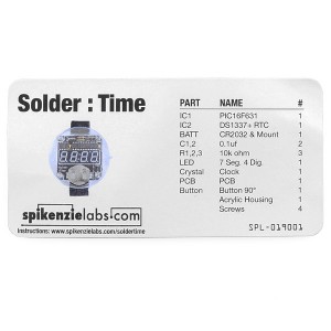 Solder : Time Watch Kit