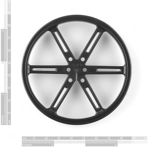 Wheel 90x10mm Pair - Black