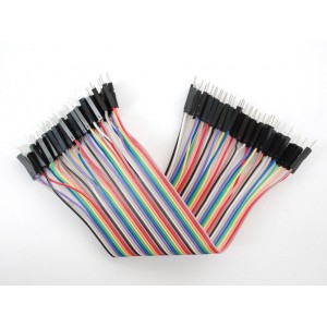 Male/Male Jumper Wires - 40 x 200mm