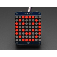 Adafruit Small 1.2" 8x8 LED Matrix w/I2C Backpack - Red